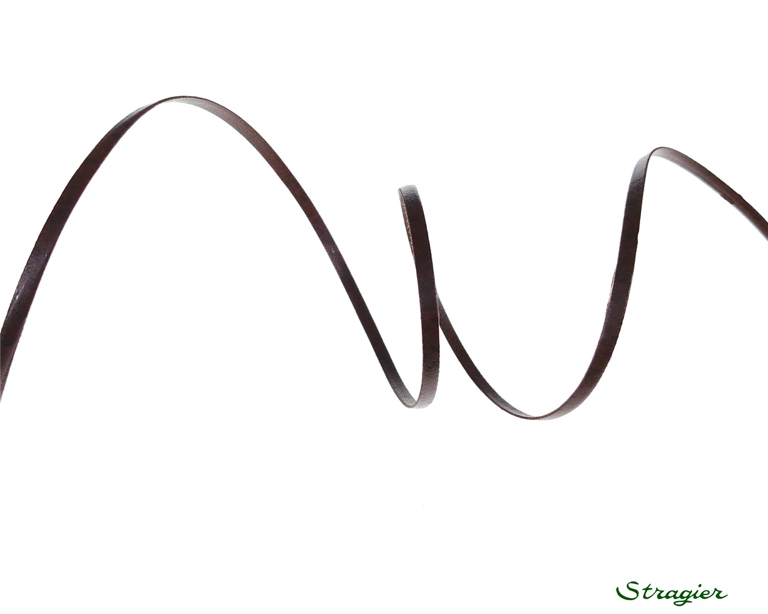 Lacette Simili-Cuir - Uni - 22 Chocolat - 3 mm