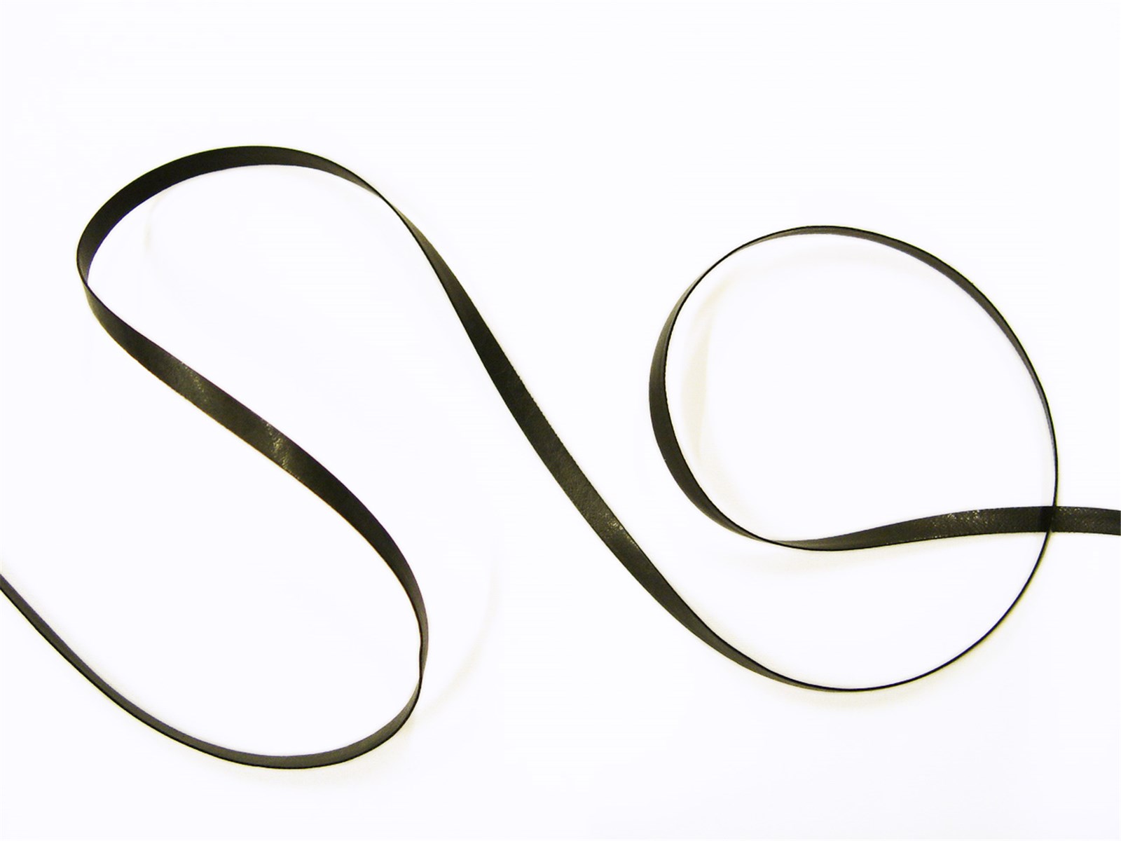 Faux Leather Trim - Plain - 15 Vert Bouteille - 5 mm