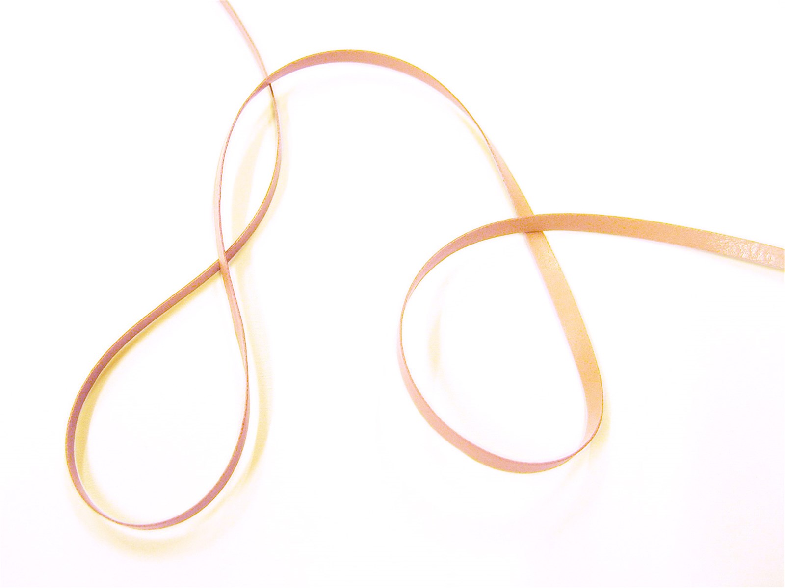 Faux Leather Trim - Plain - 13 Beige - 5 mm