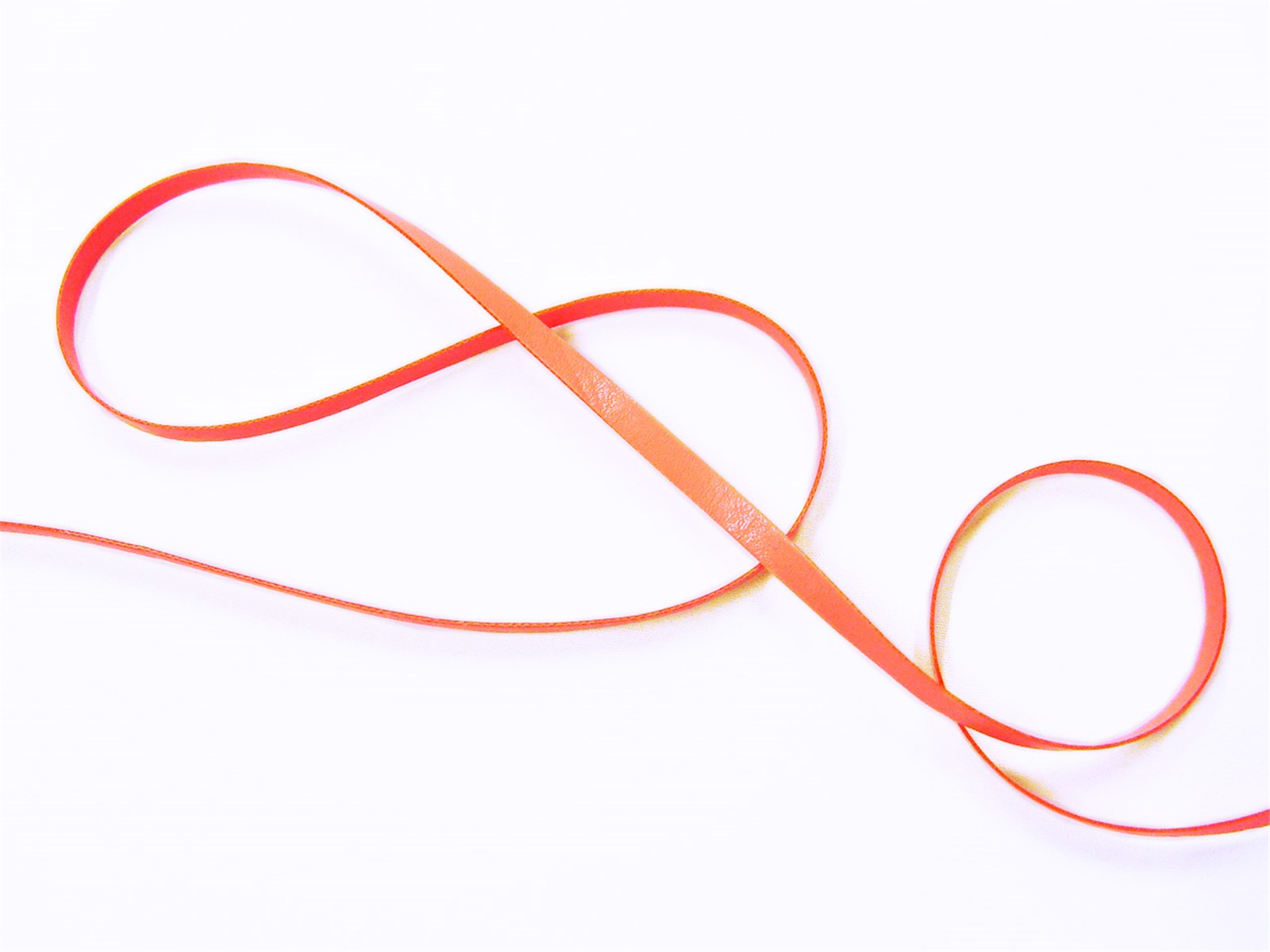 Faux Leather Trim - Plain - 9 Melon - 5 mm