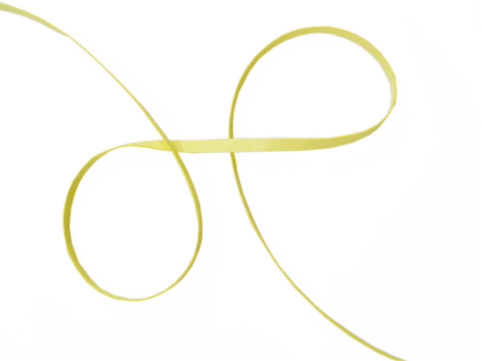Lacette Simili-Cuir - Uni - 20 Citron - 5 mm