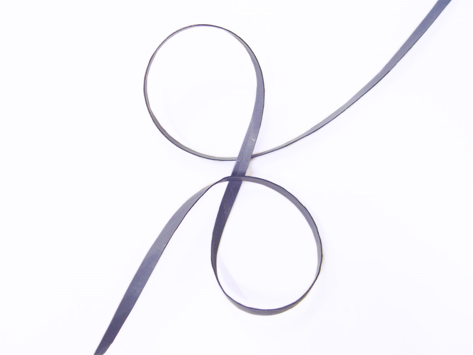 Faux Leather Trim - Plain - 6 Bleu Denim - 5 mm