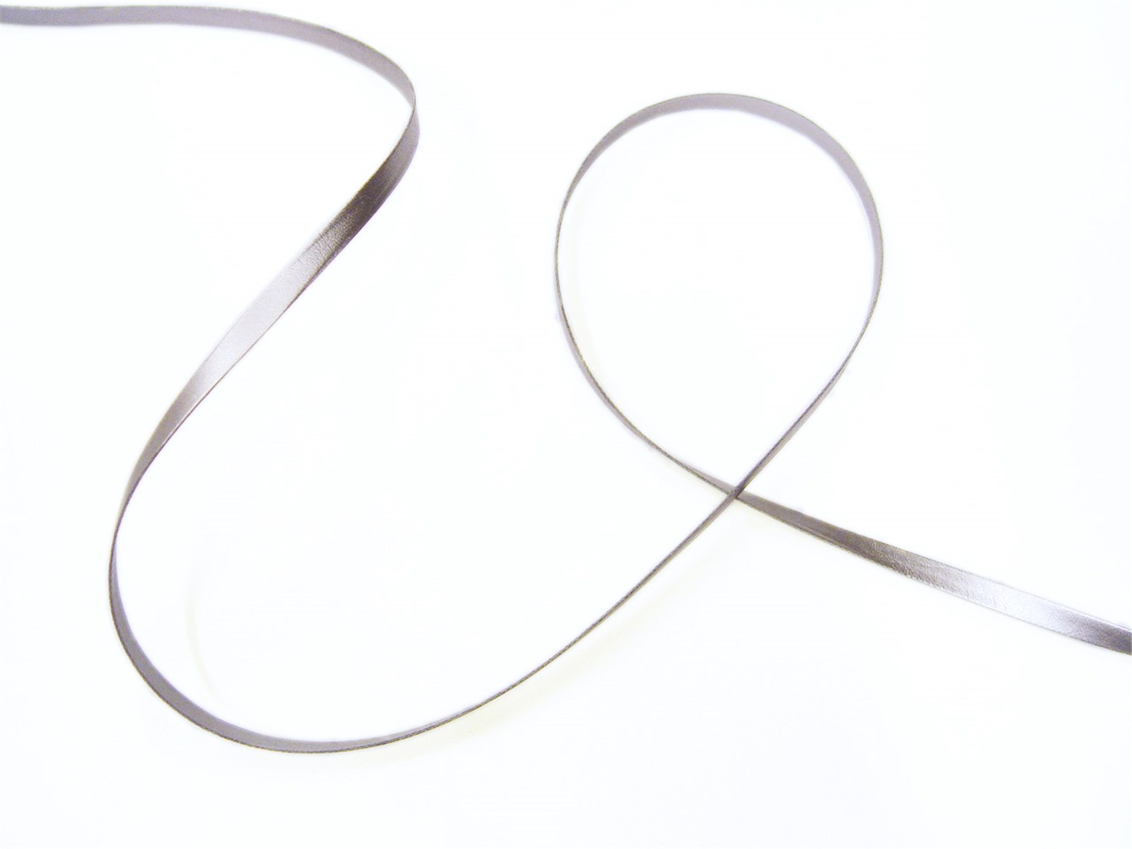 Faux Leather Trim - Plain - 17 Argent - 5 mm