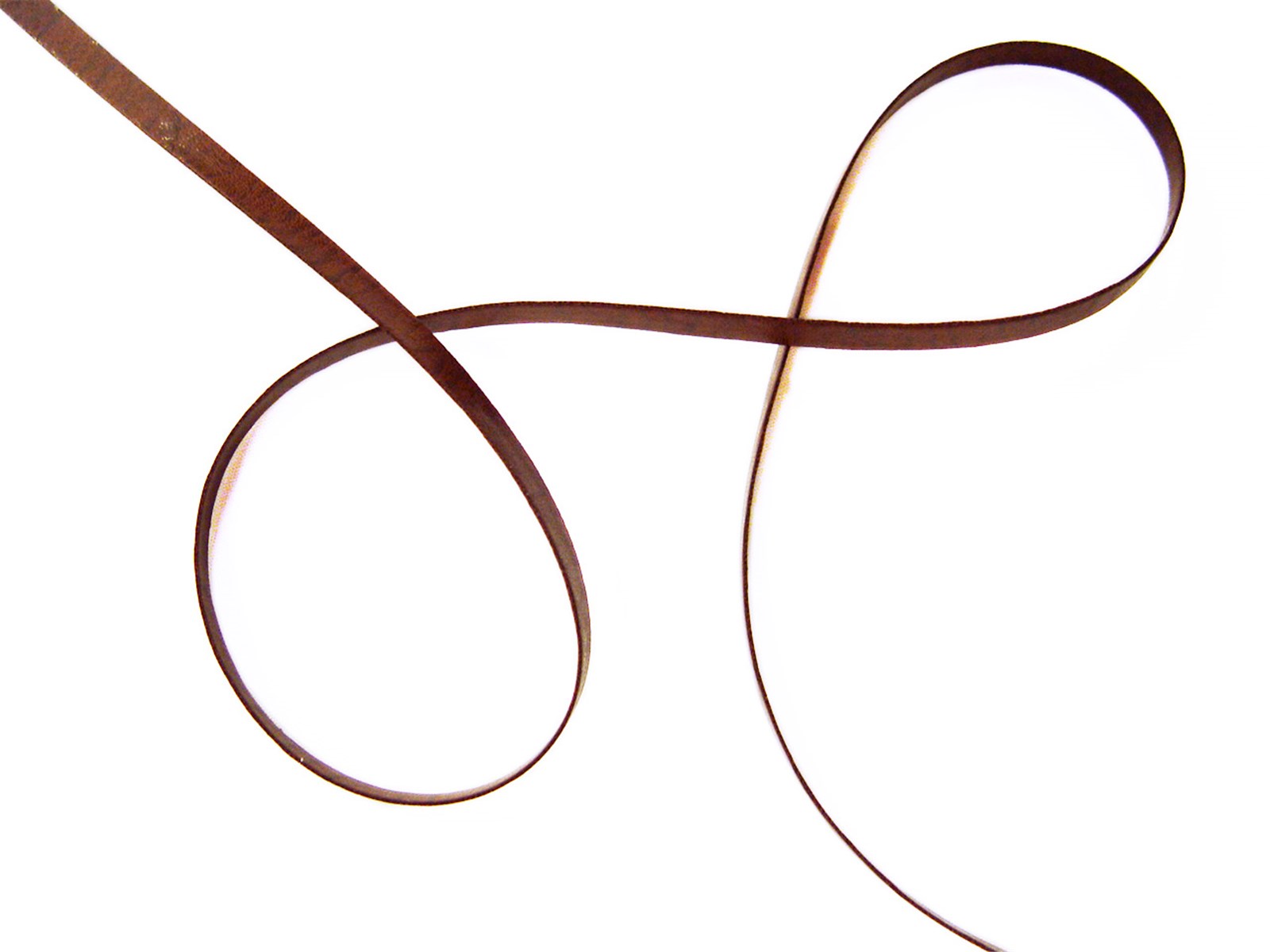 Lacette Simili-Cuir - Uni - 22 Chocolat - 5 mm