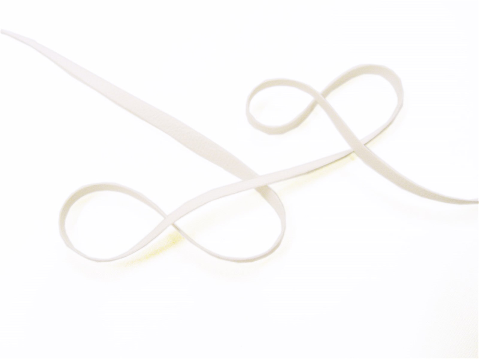 Lacette Suédine - Uni - 40 Blanc - 5 mm