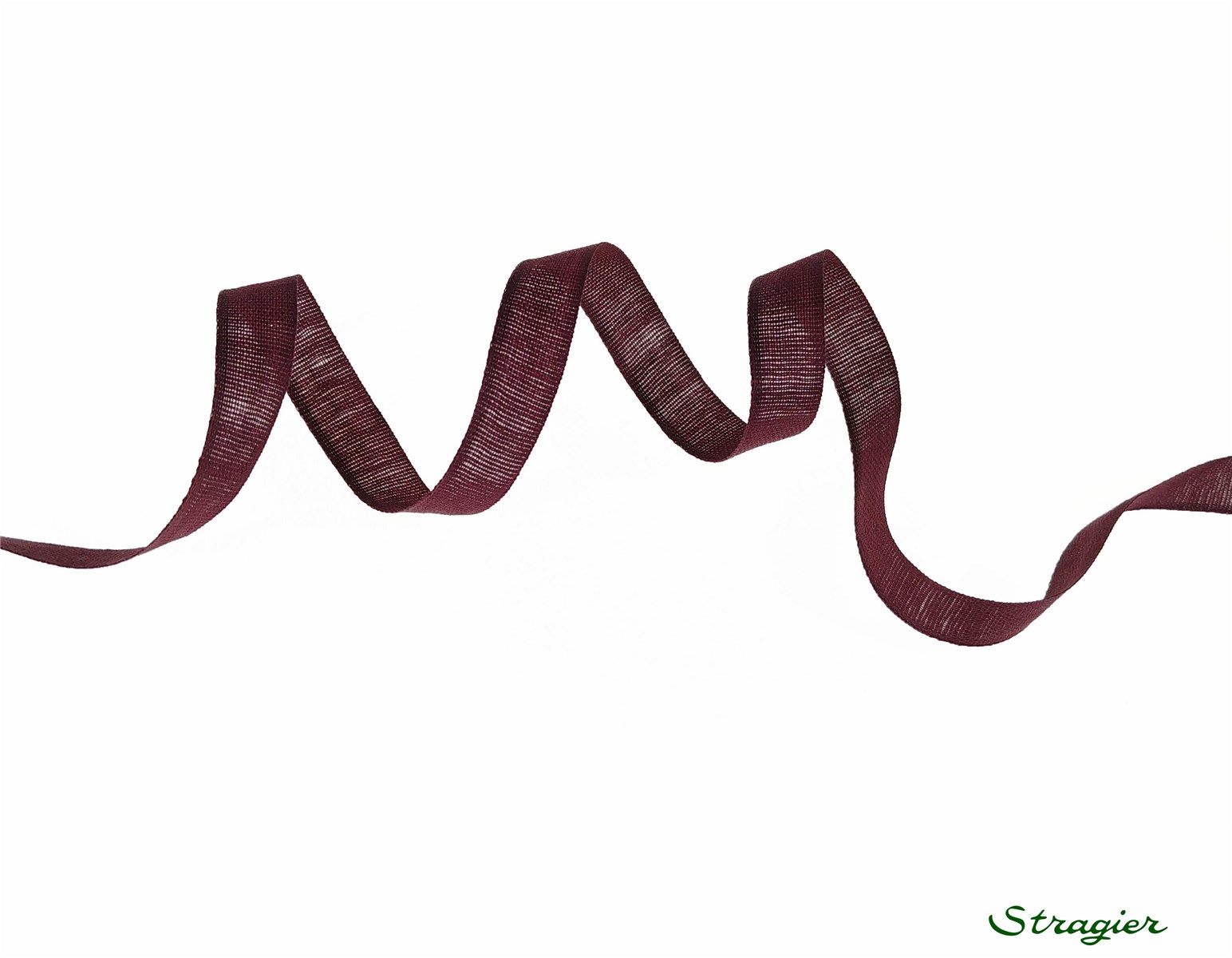 Cotton Tape - Plain - 385 Bordeaux - 10 mm