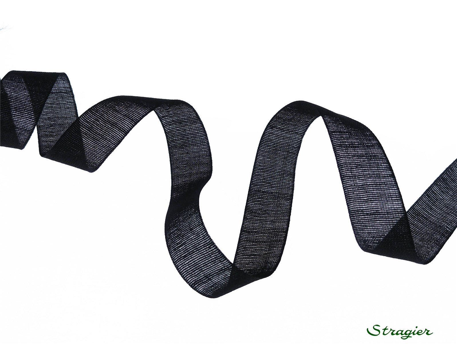 Cotton Tape - Plain - 233 Noir - 15 mm