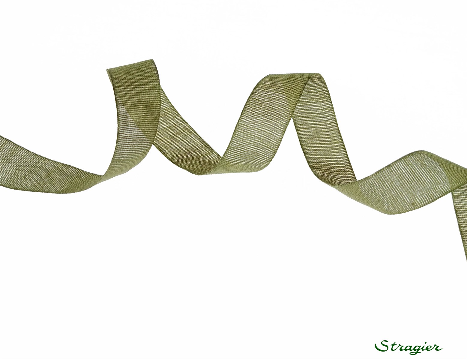 Ruban de Faveur - Uni - 359 Olive - 15 mm