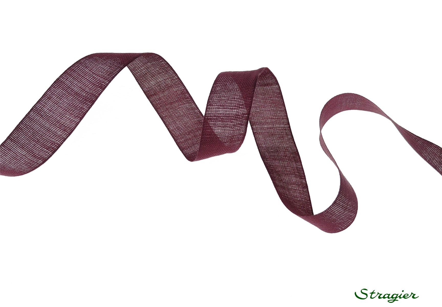 Cotton Tape - Plain - 385 Bordeaux - 15 mm