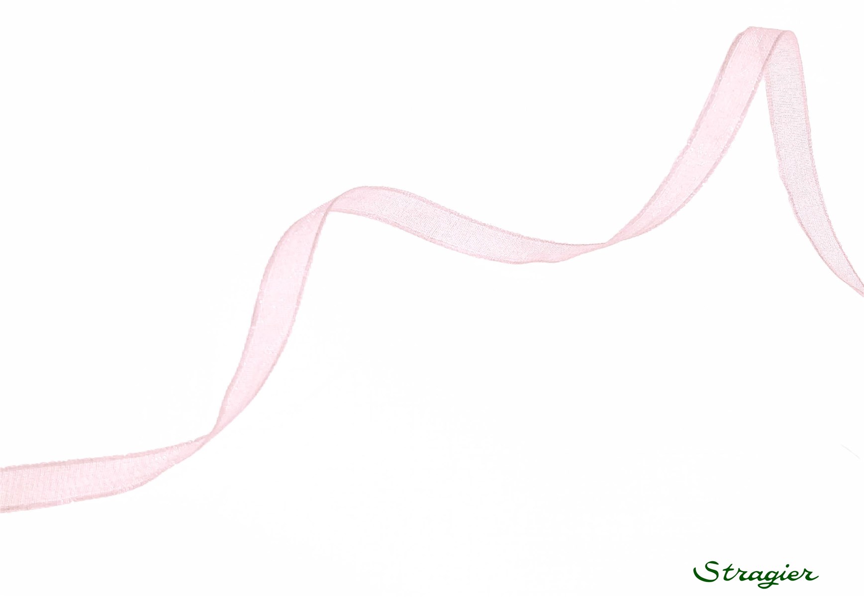 Ruban Mousseline - Uni - Rose Confetti - 6 mm