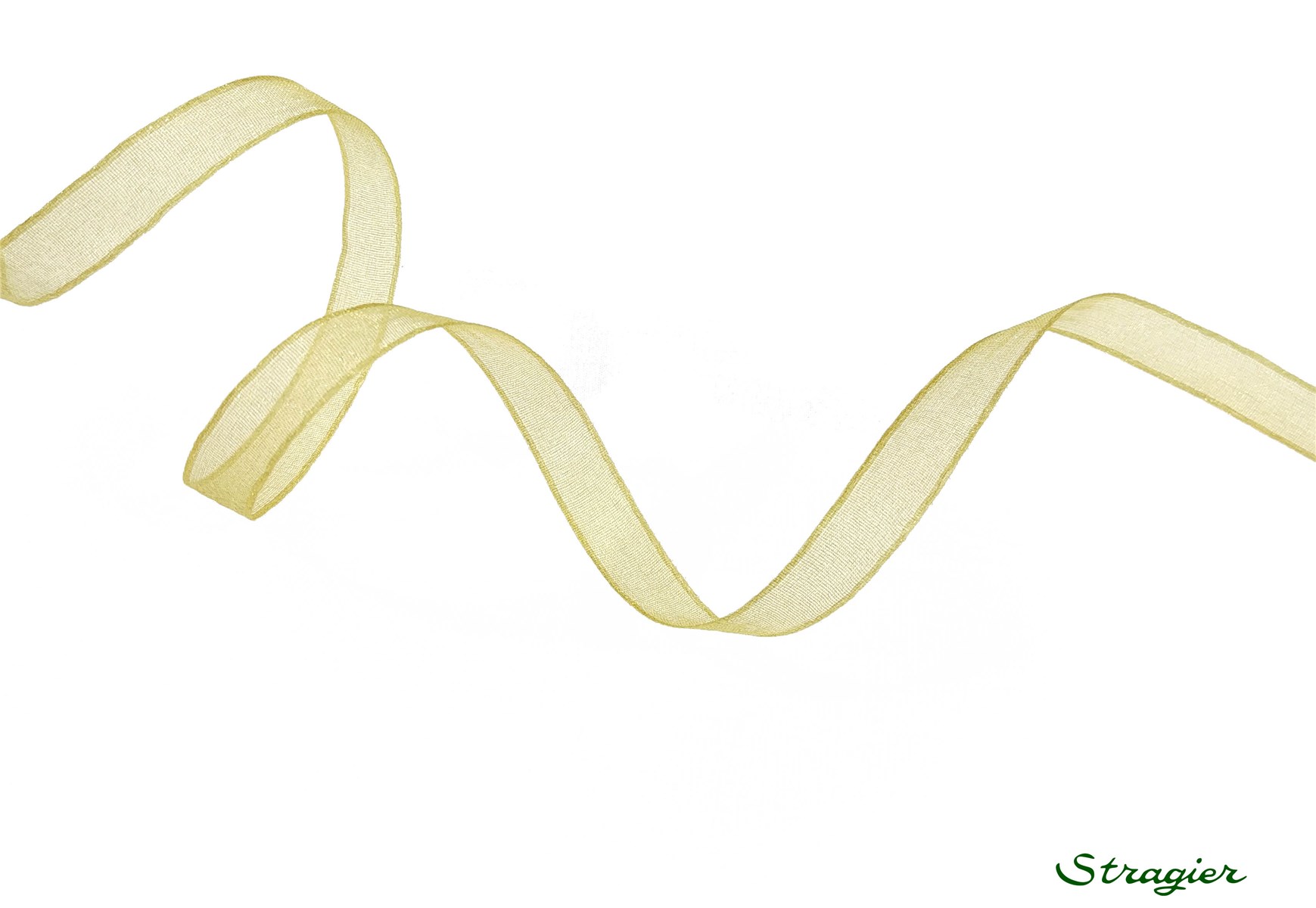Ruban Mousseline - Uni - Gold - 6 mm