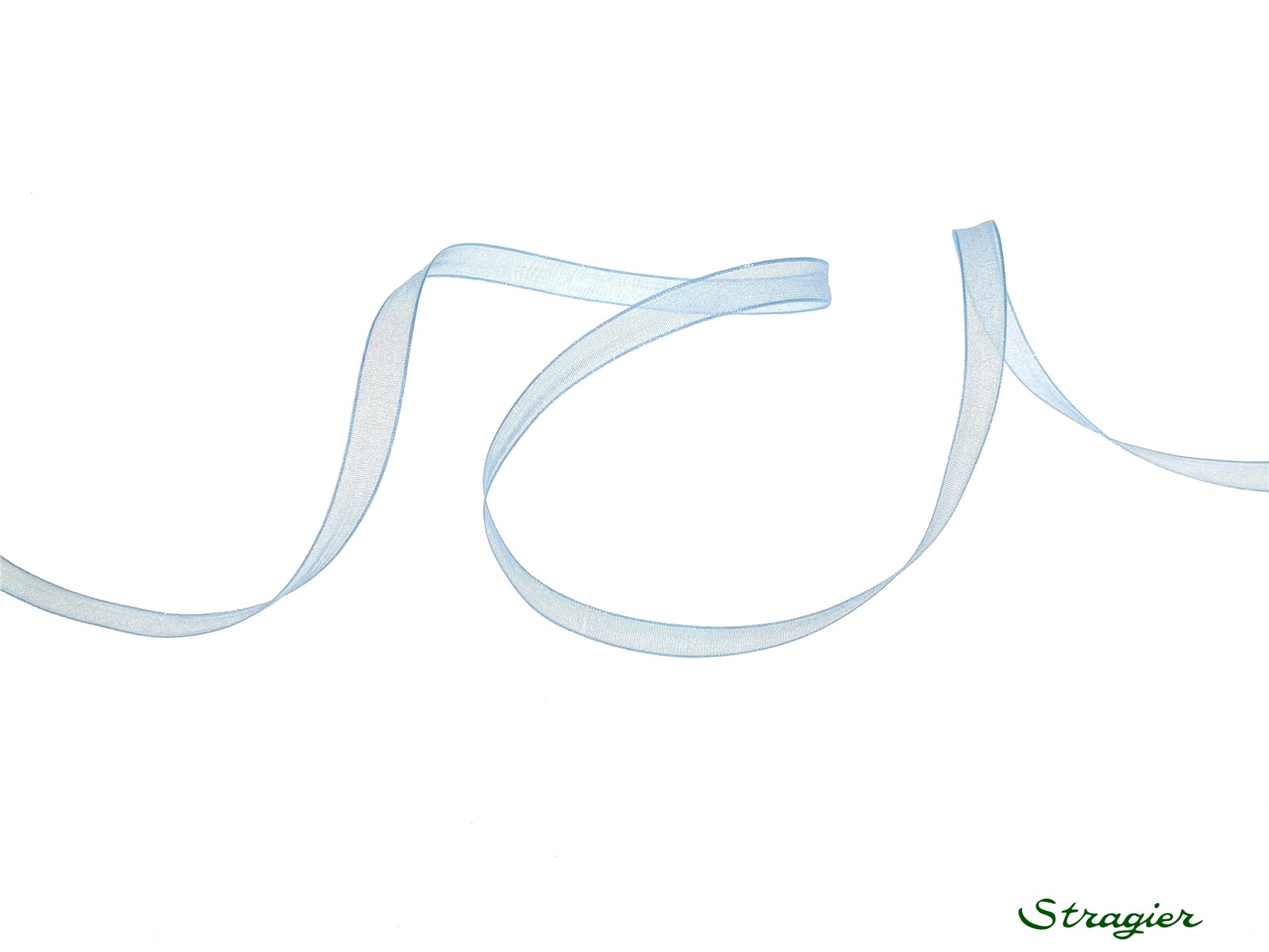 Ruban Mousseline - Uni - Foret - 10 mm