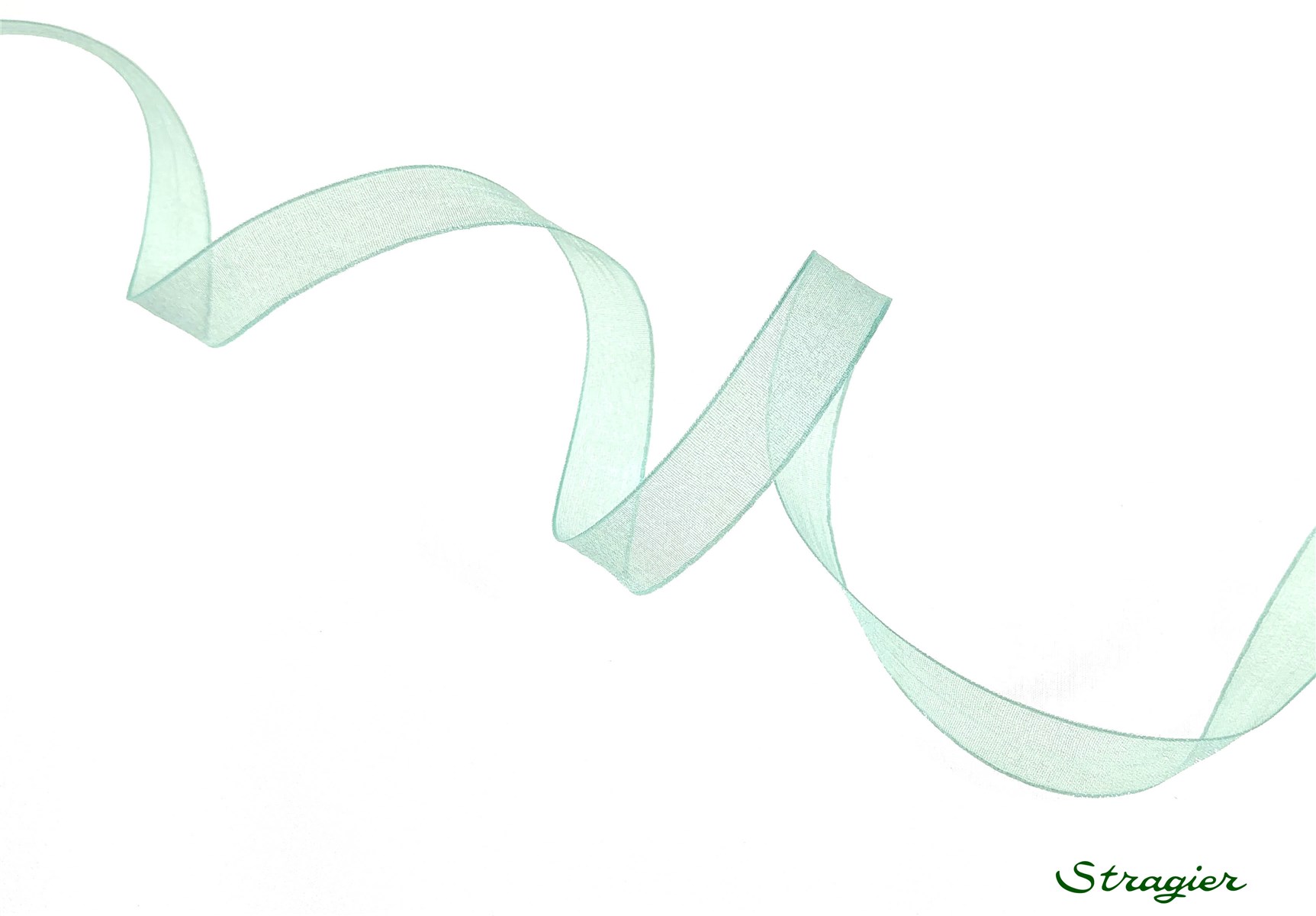 Organza Ribbon - Plain - Menthe - 10 mm