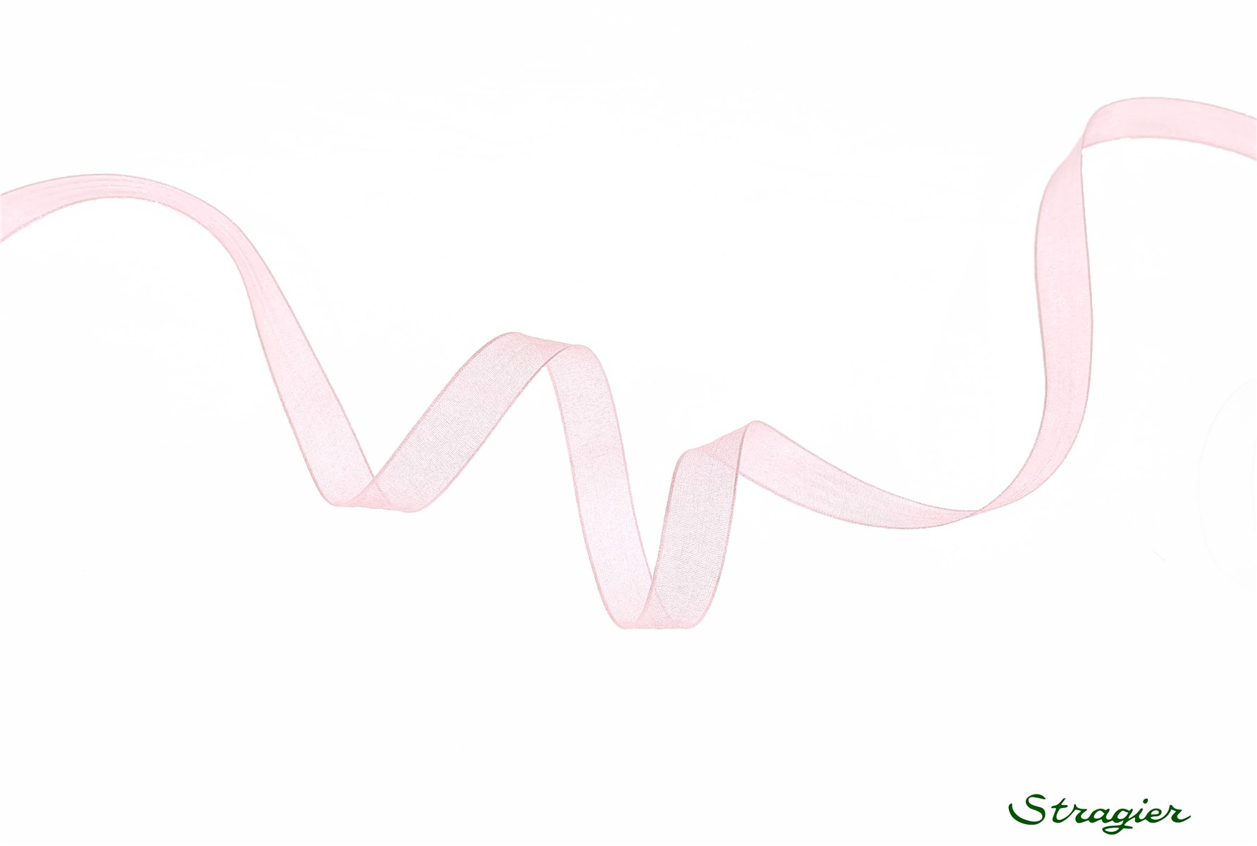 Ruban Mousseline - Uni - Rose Confetti - 10 mm
