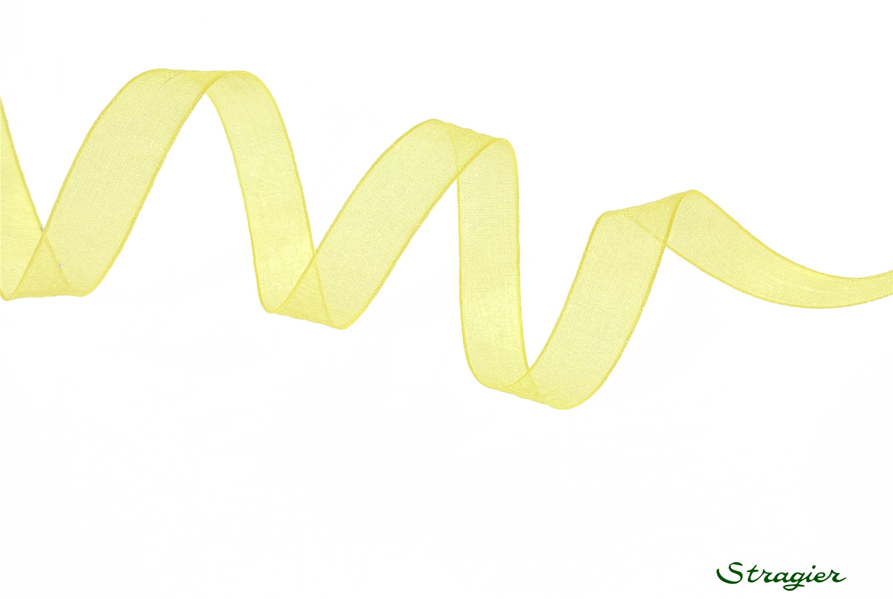 Organza Ribbon - Plain - Soleil - 10 mm