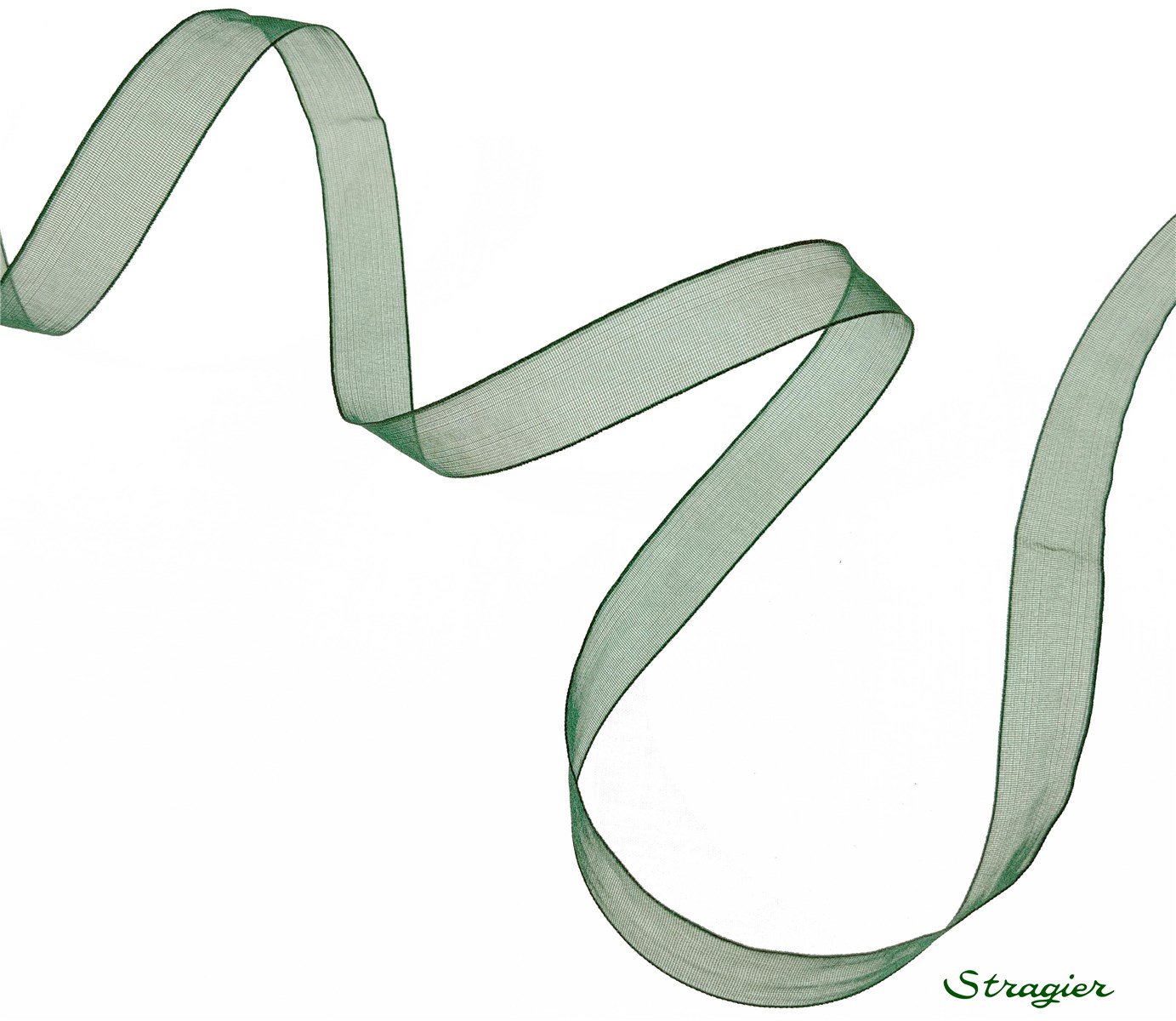 Organza Ribbon - Plain - Golf - 10 mm