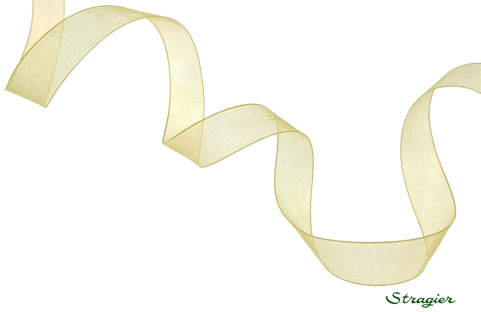 Ruban Mousseline - Uni - Gold - 15 mm
