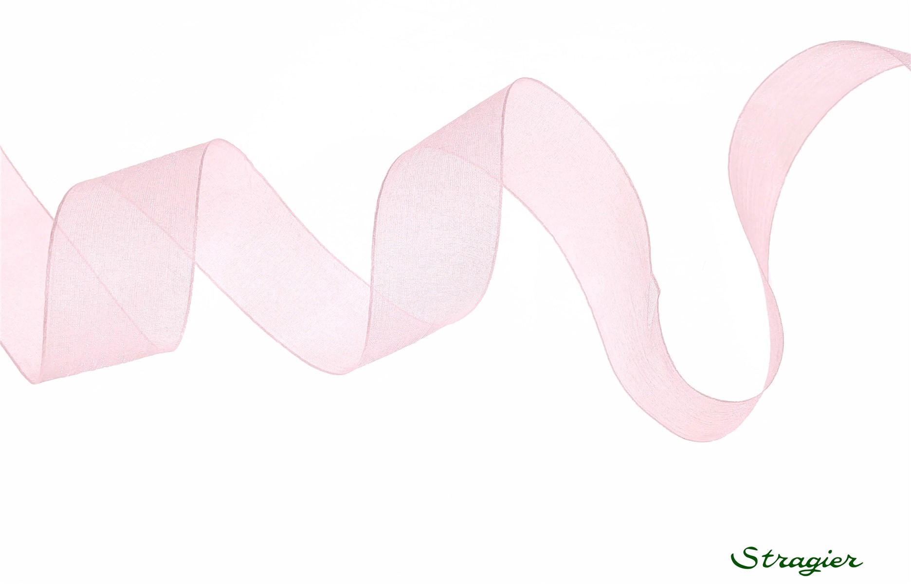 Ruban Mousseline - Uni - Rose Confetti - 25 mm