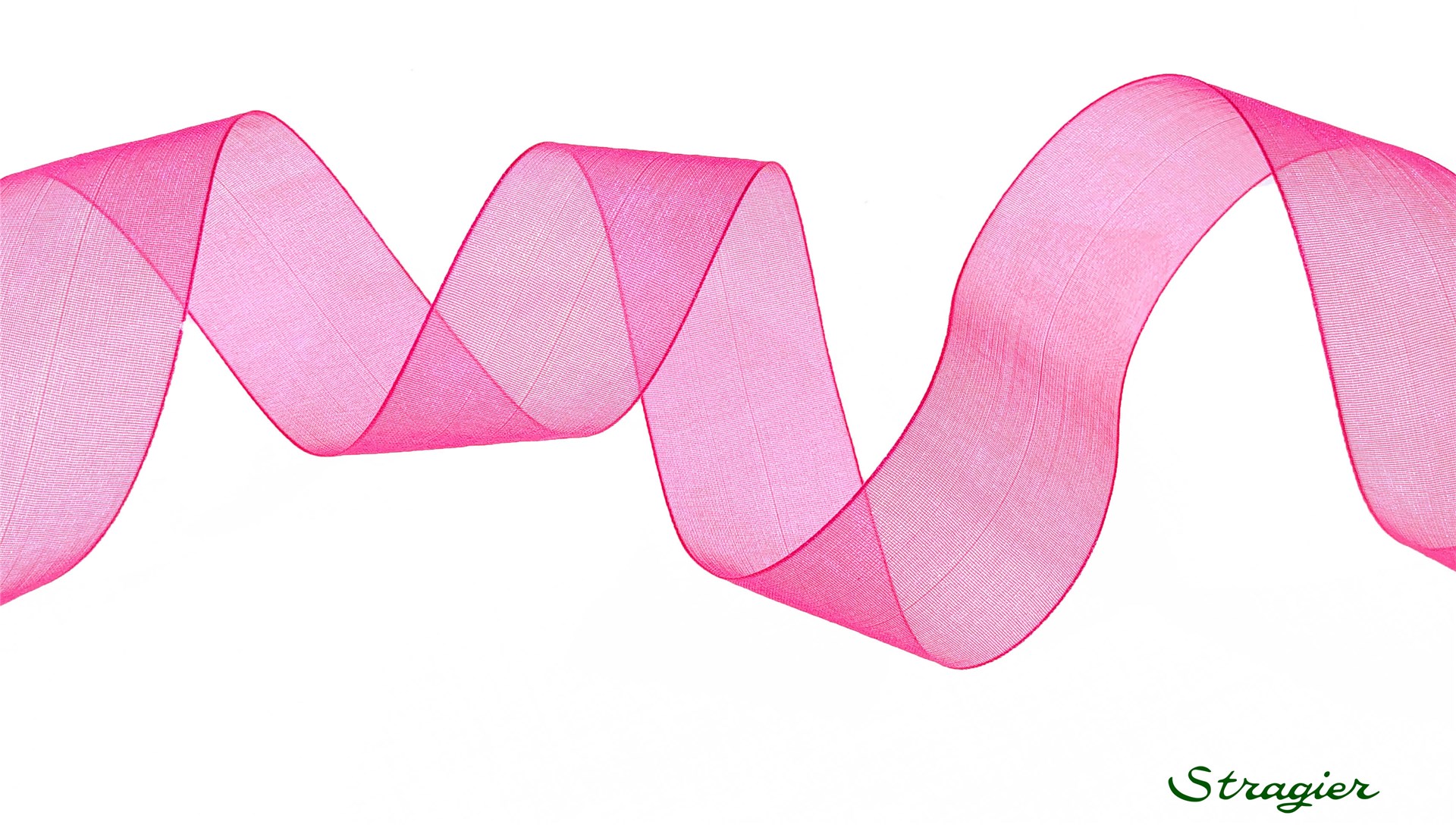 Ruban Mousseline - Uni - Fuchsia - 25 mm