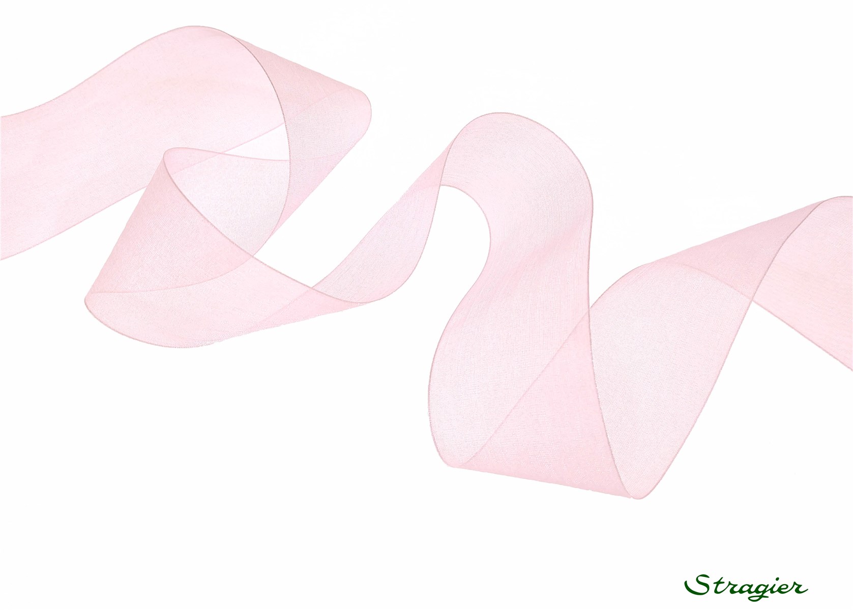 Ruban Mousseline - Uni - Rose Confetti - 38 mm