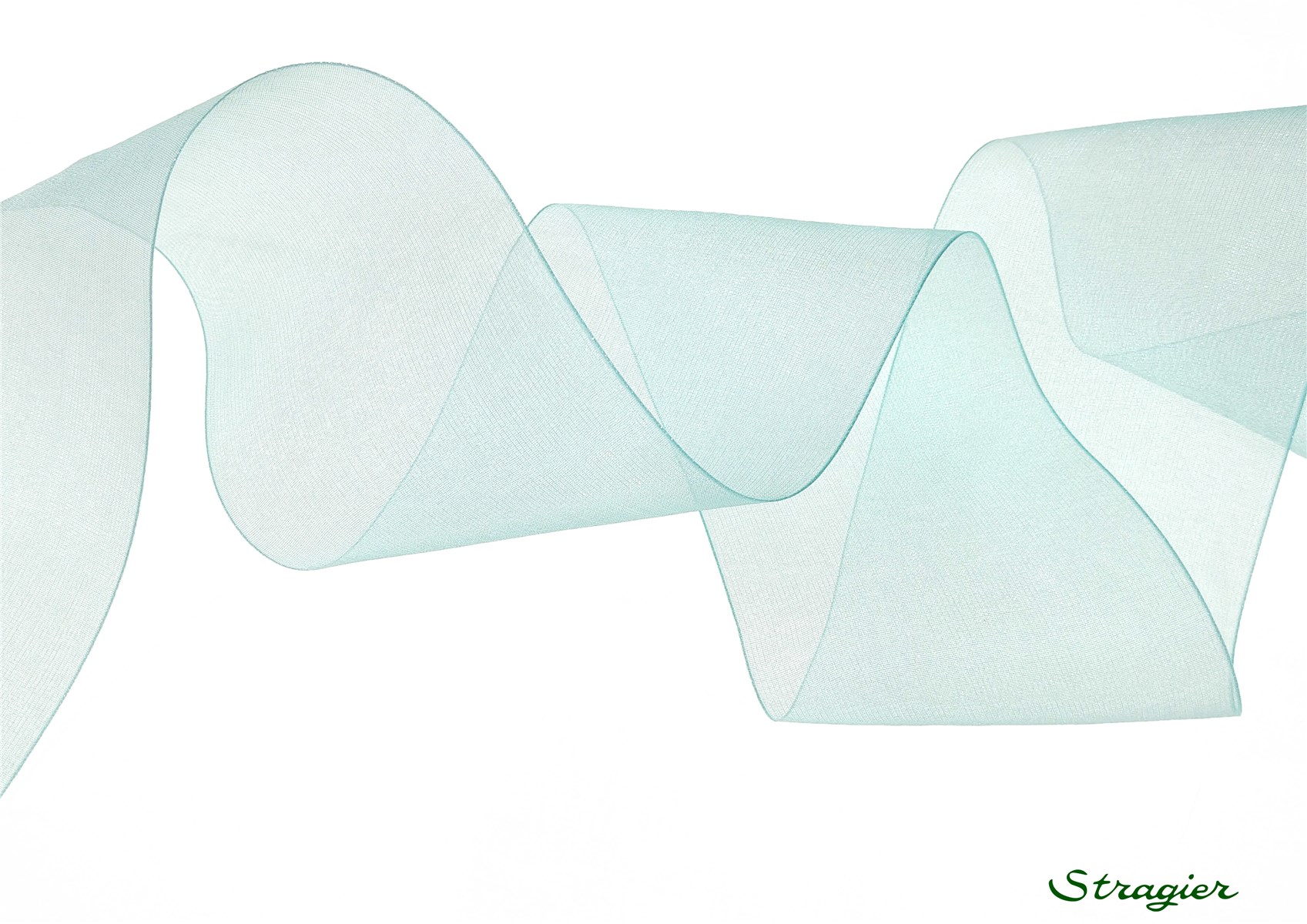 Ruban Mousseline - Uni - Menthe - 66 mm