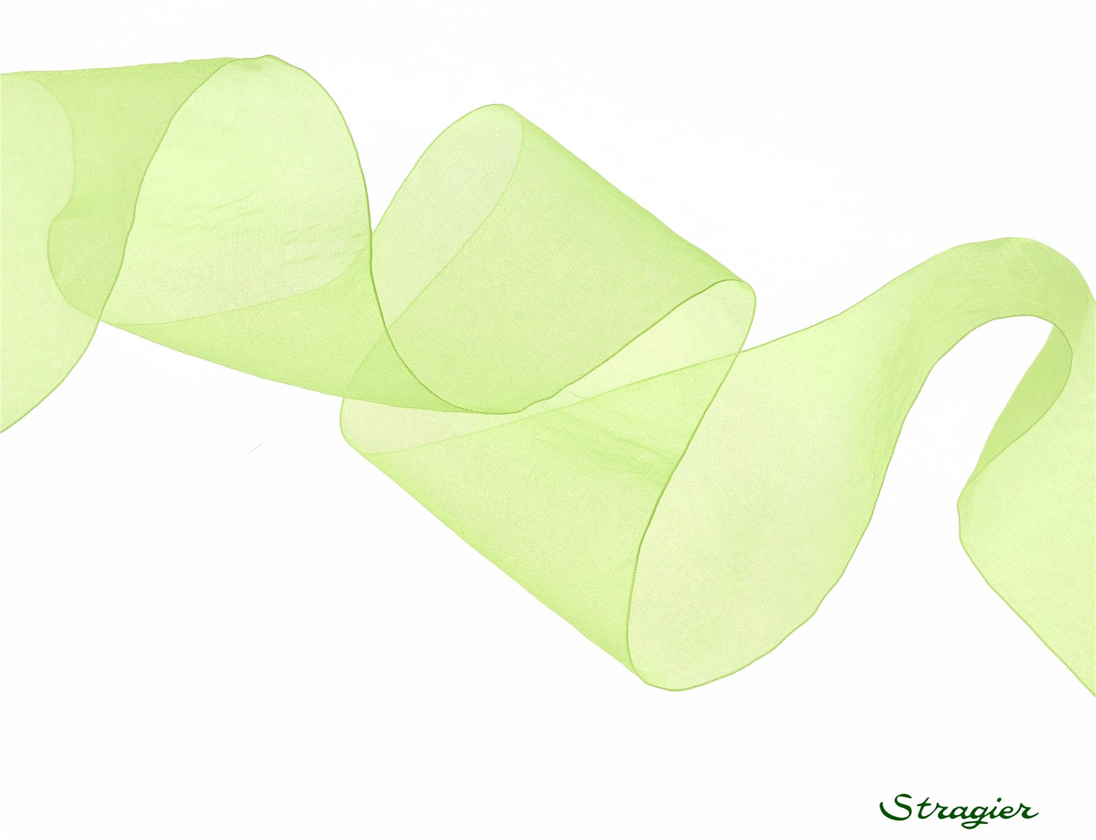 Ruban Mousseline - Uni - Lime - 66 mm