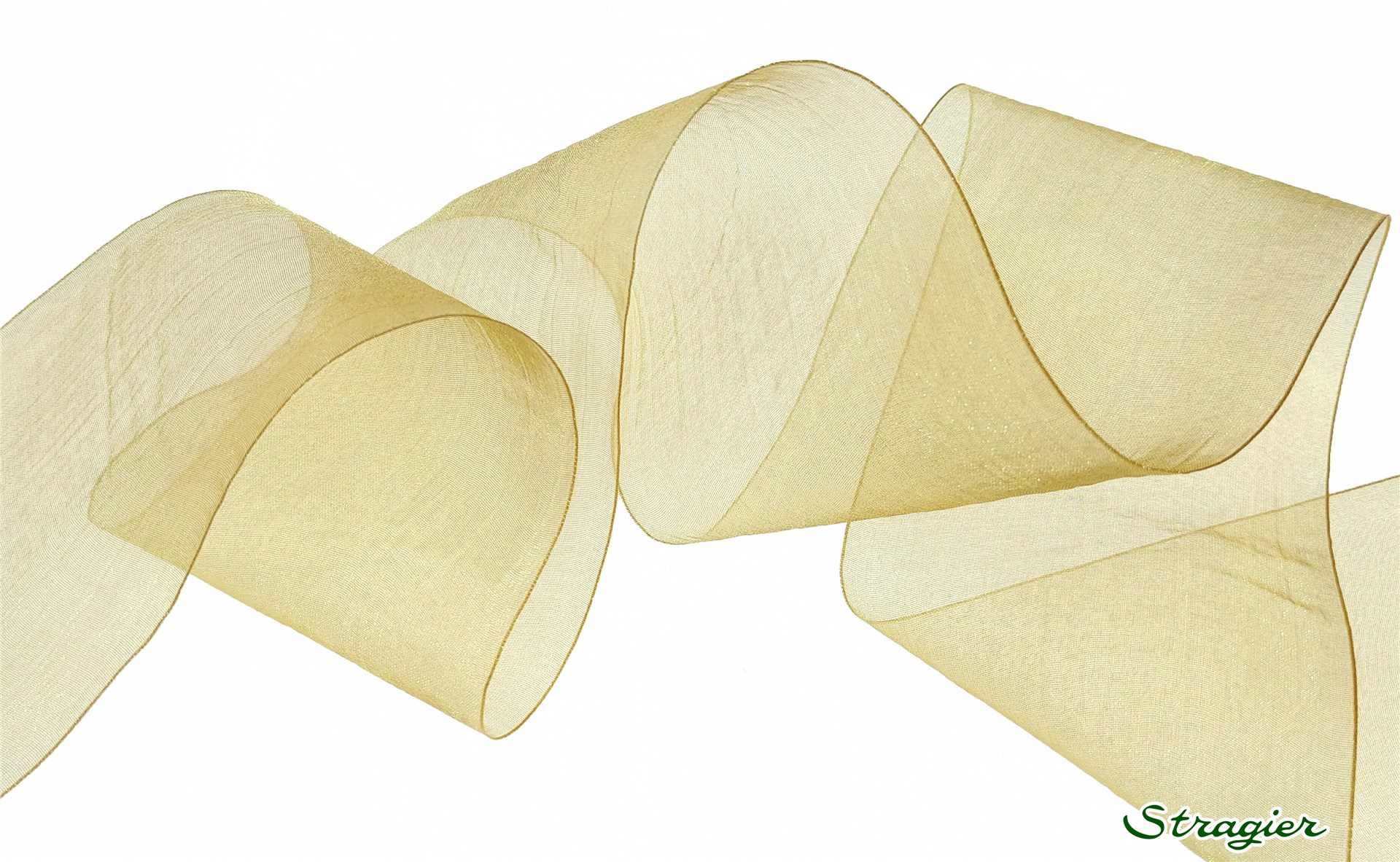 Ruban Mousseline - Uni - Gold - 66 mm