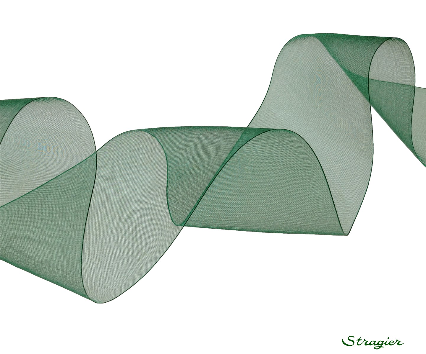 Ruban Mousseline - Uni - Golf - 66 mm