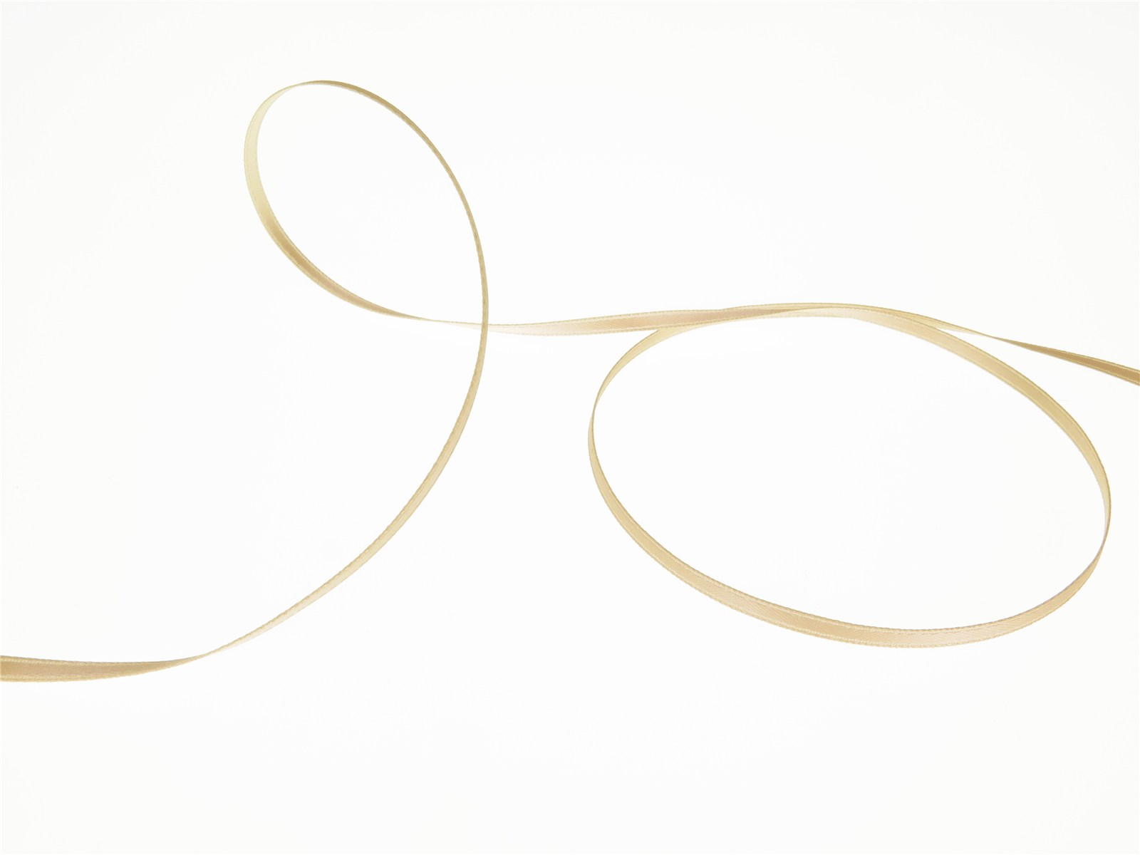 Double Face Satin Ribbon - Plain - 27 Beige - 3 mm