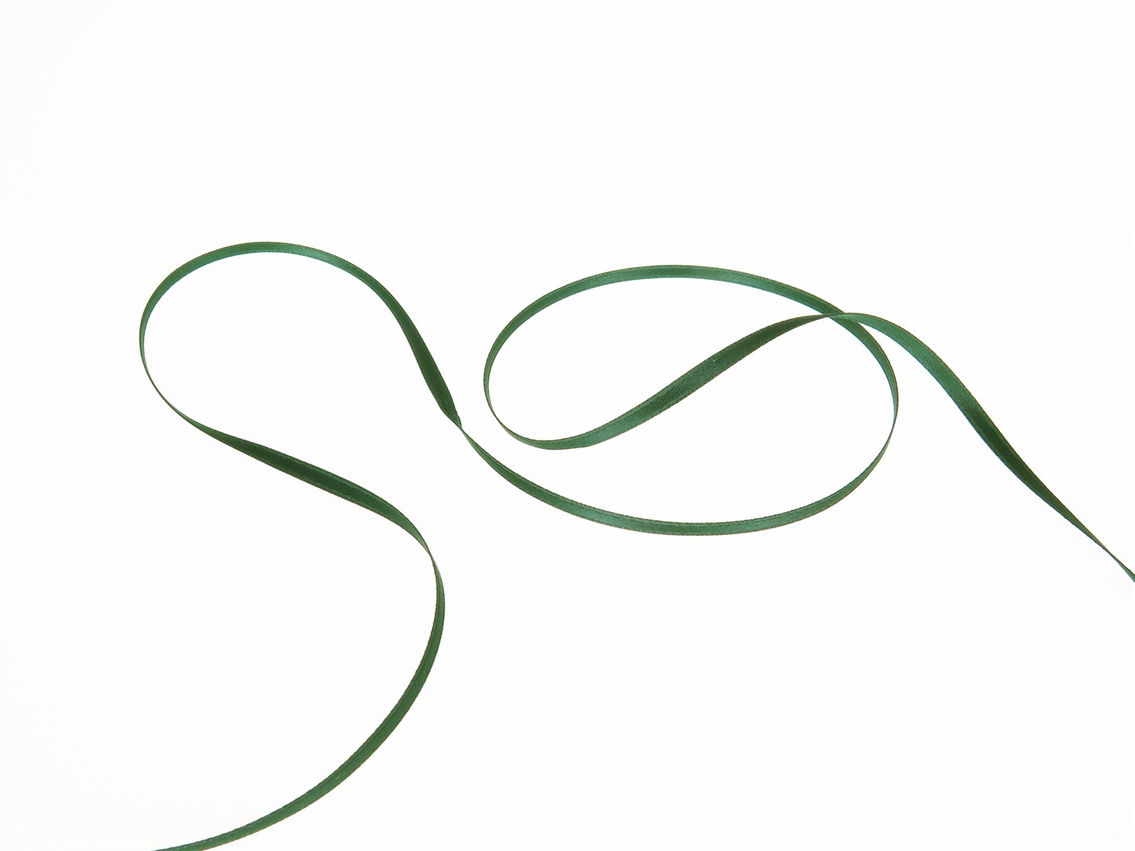 Double Face Satin Ribbon - Plain - 864 Dark Green - 3 mm