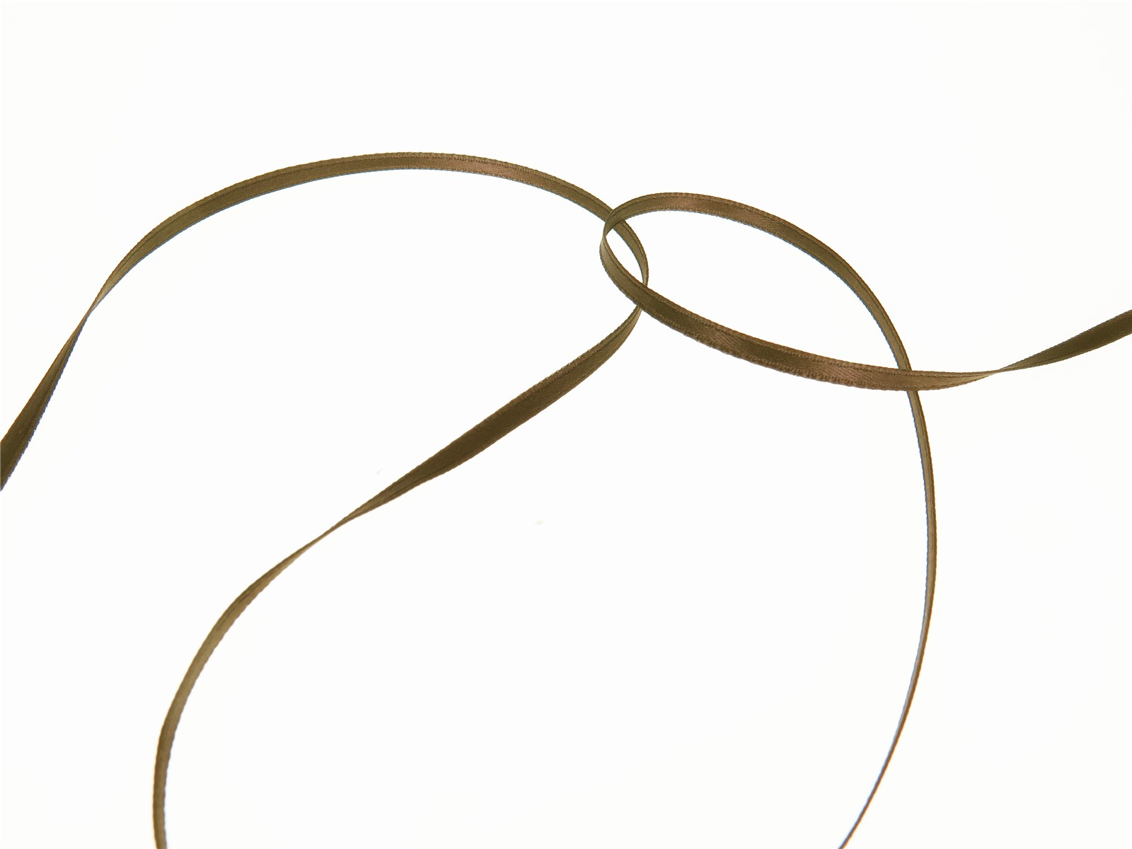 Double Face Satin Ribbon - Plain - 35 Brun - 3 mm