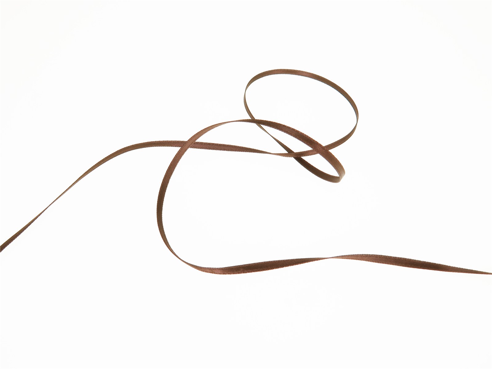 Double Face Satin Ribbon - Plain - 667 Marron - 3 mm