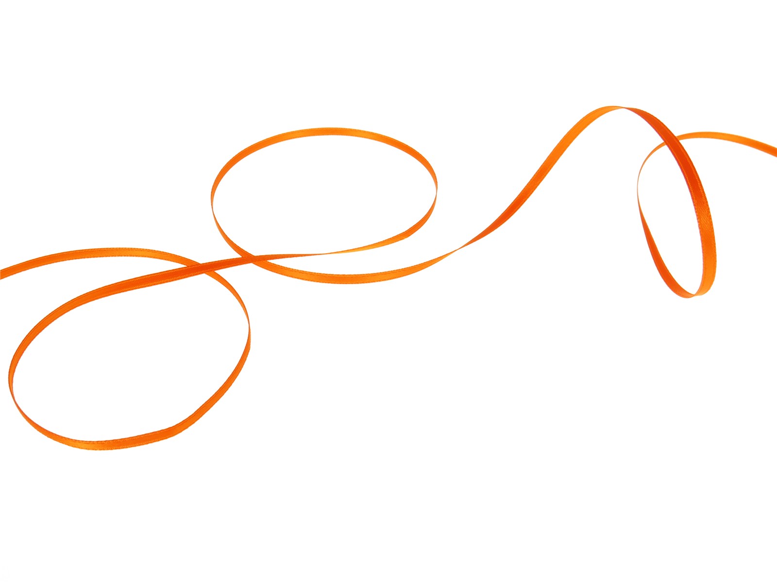 Double Face Satin Ribbon - Plain - 39 Tango - 3 mm