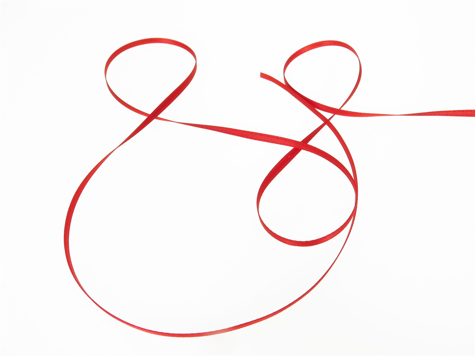 Double Face Satin Ribbon - Plain - 20 Rouge - 3 mm