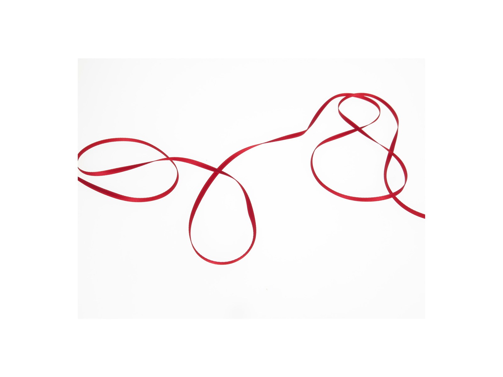Double Face Satin Ribbon - Plain - 331 True Red - 3 mm