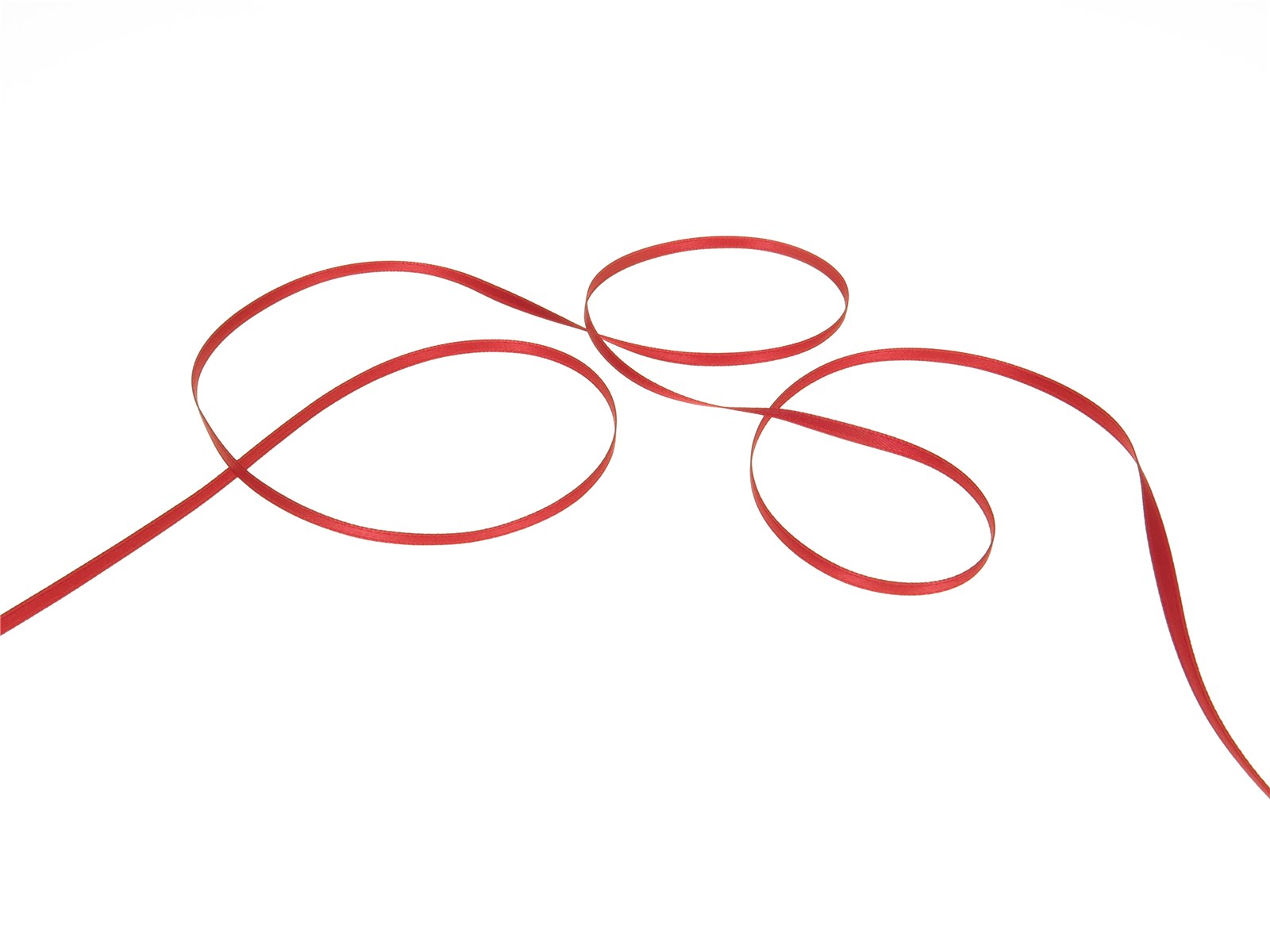 Double Face Satin Ribbon - Plain - 41 Cardinal - 3 mm