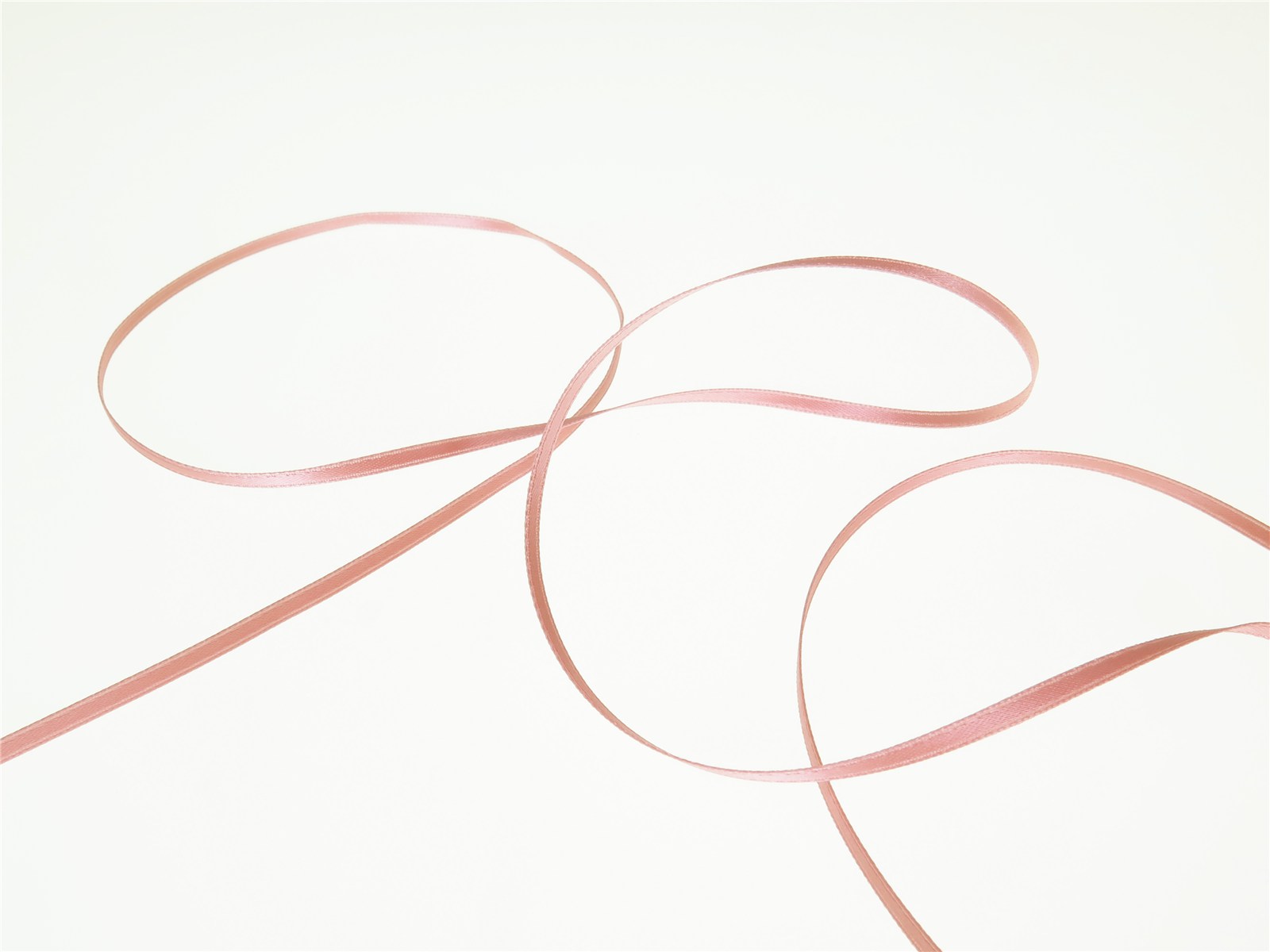 Double Face Satin Ribbon - Plain - 57 Bois de Rose - 3 mm
