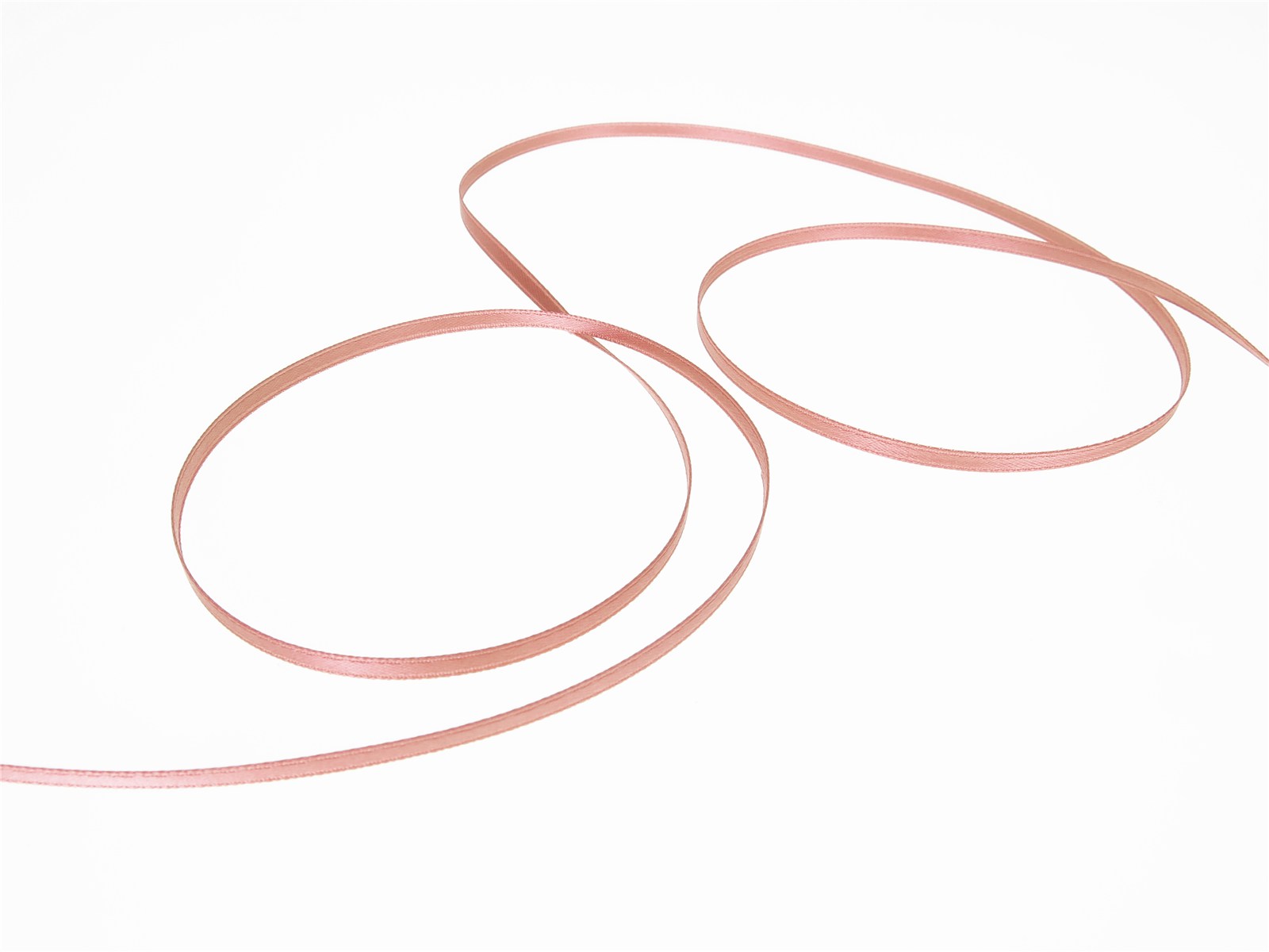 Double Face Satin Ribbon - Plain - 77 Vieux Rose - 3 mm