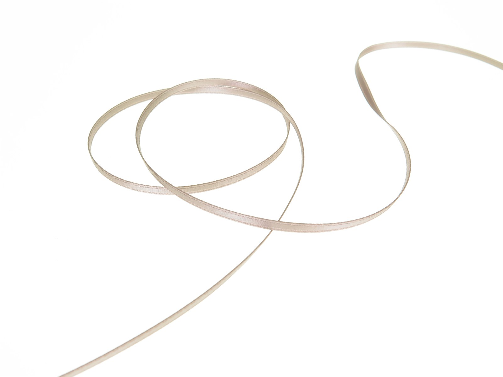 Double Face Satin Ribbon - Plain - 254 Misty Rose - 3 mm