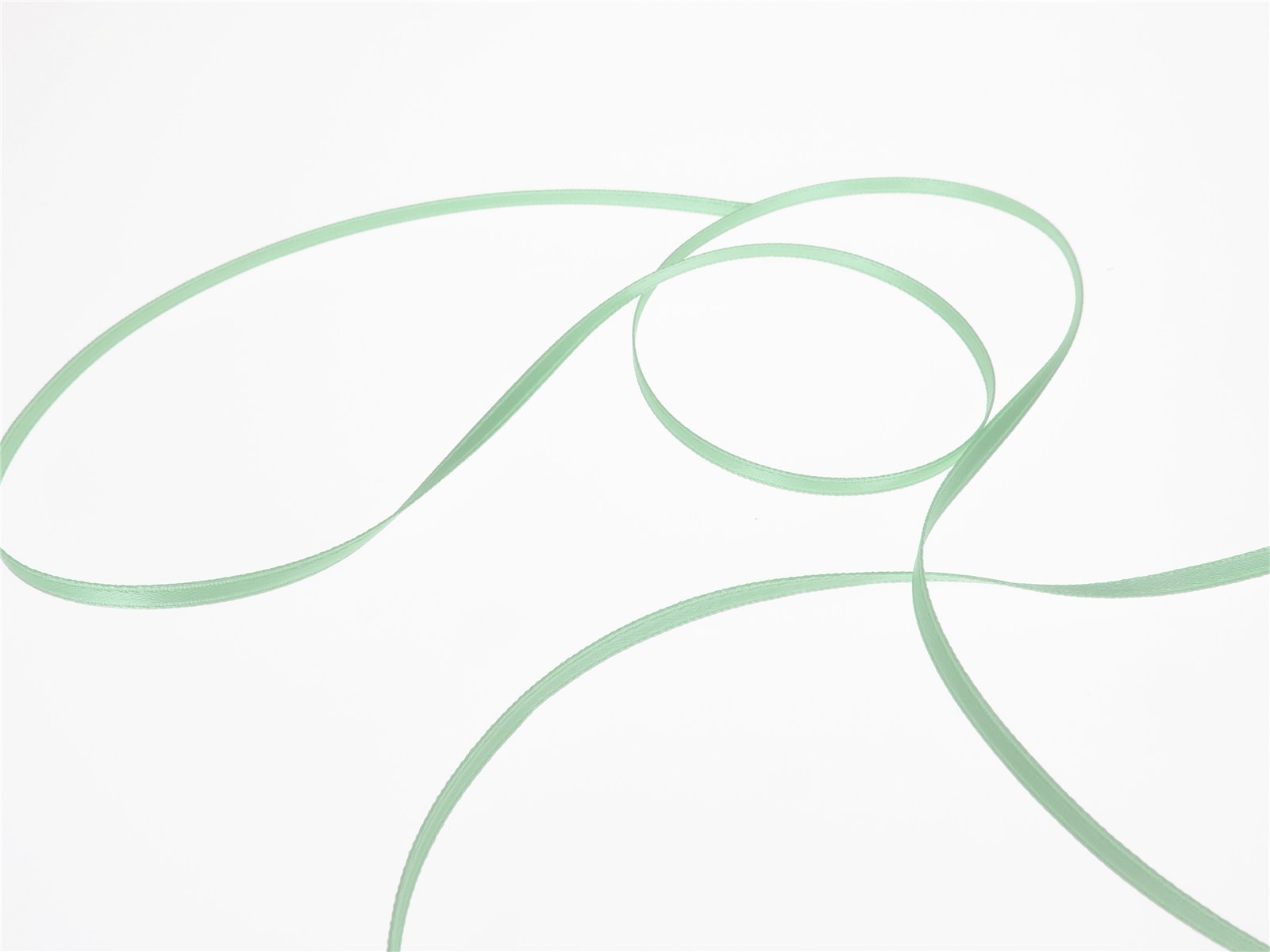 Double Face Satin Ribbon - Plain - 86 Reseda - 3 mm