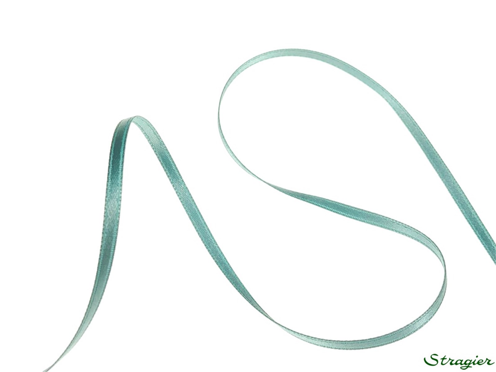 Double Face Satin Ribbon - Plain - 788 Petrole - 3 mm