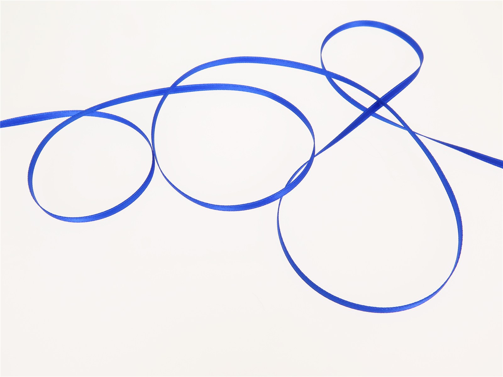 Double Face Satin Ribbon - Plain - 89 Blue - 3 mm