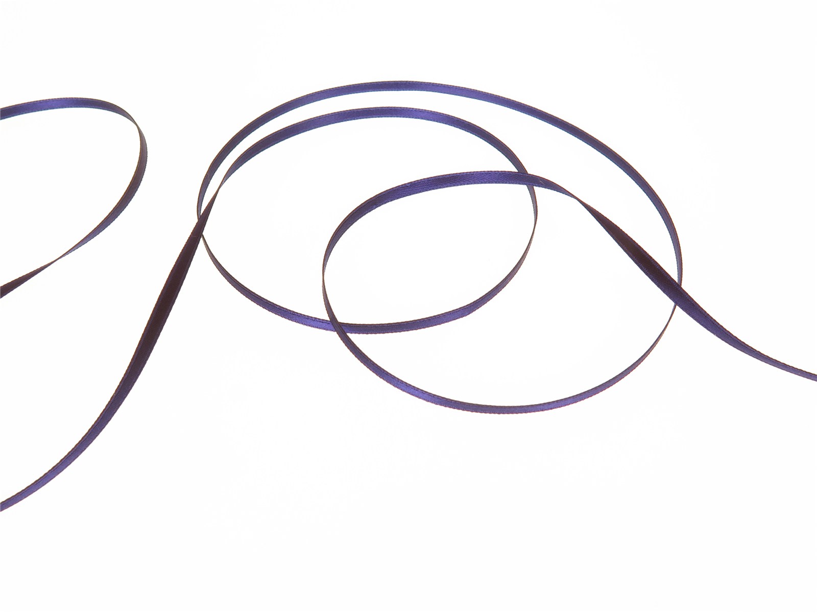 Double Face Satin Ribbon - Plain - 558 Deep Blue - 3 mm