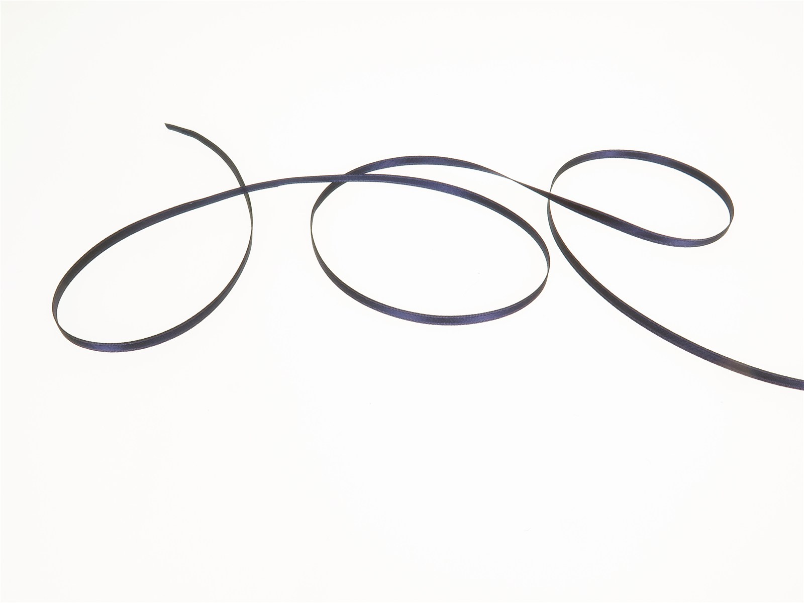 Double Face Satin Ribbon - Plain - 90 Navy - 3 mm