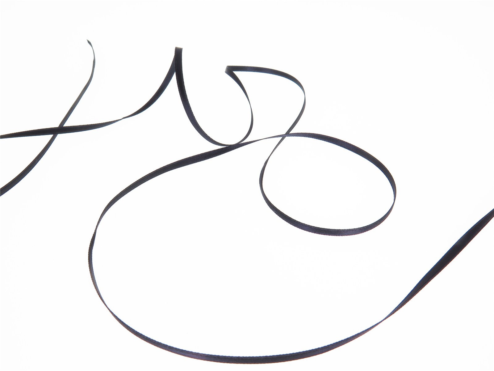 Double Face Satin Ribbon - Plain - 21 Dark Navy - 3 mm