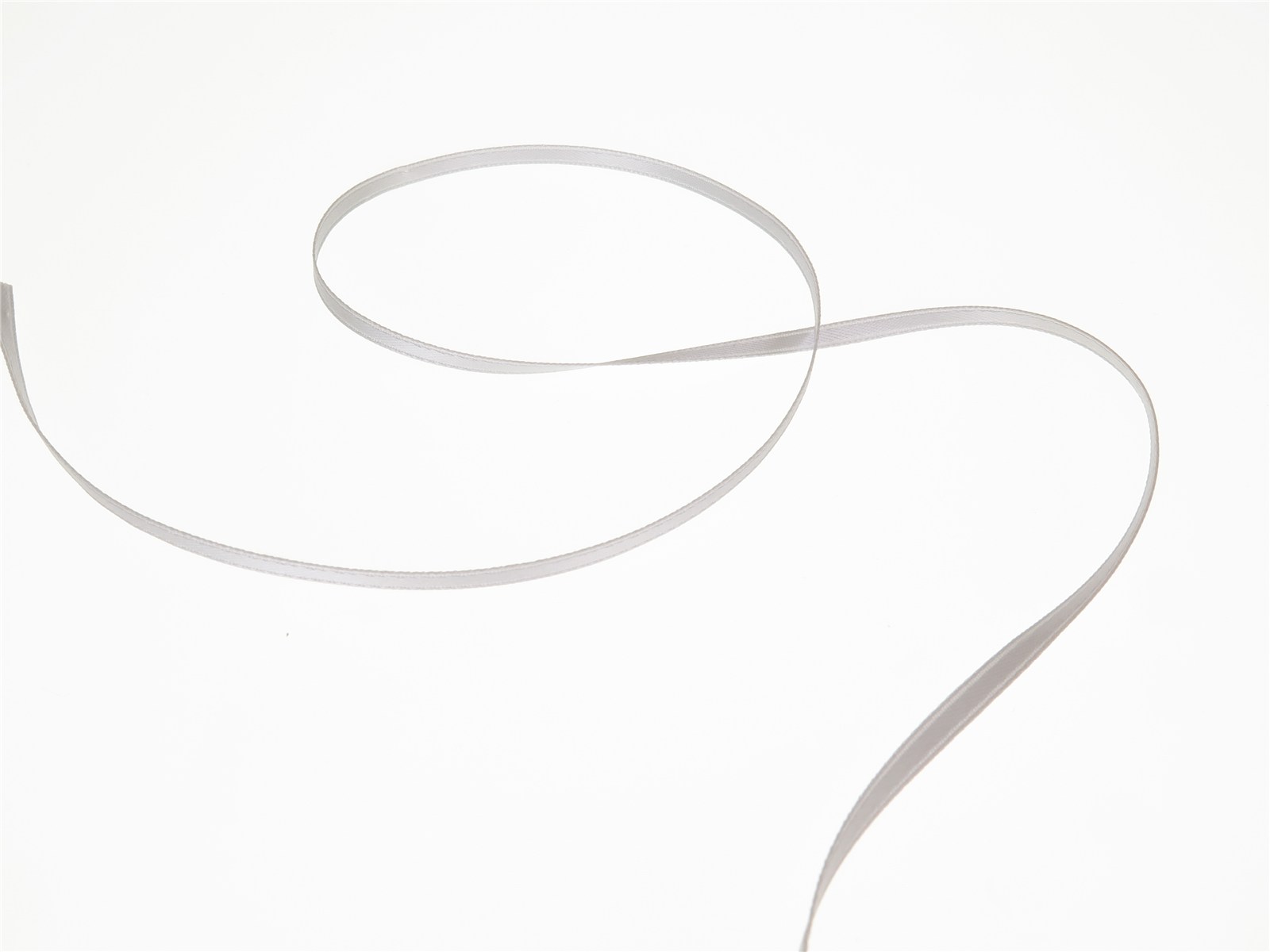 Double Face Satin Ribbon - Plain - 30 Silver - 3 mm