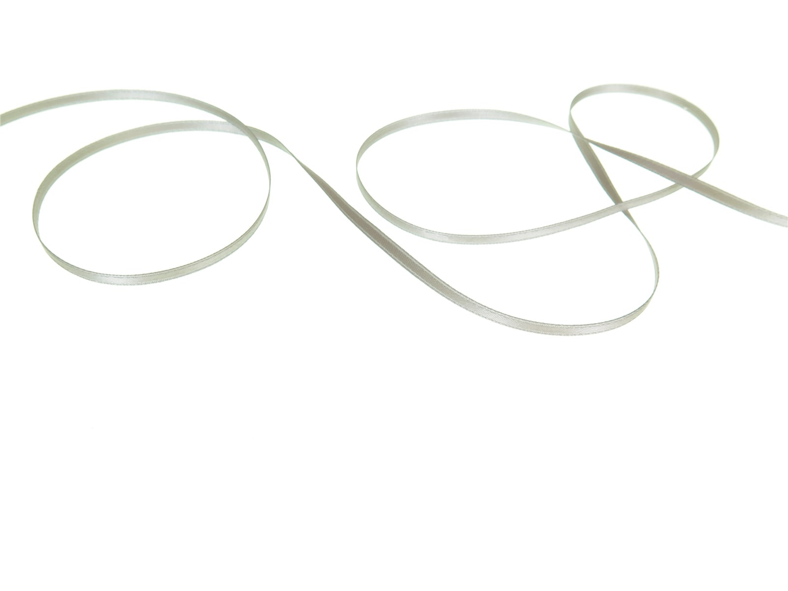 Double Face Satin Ribbon - Plain - 36 Grey - 3 mm