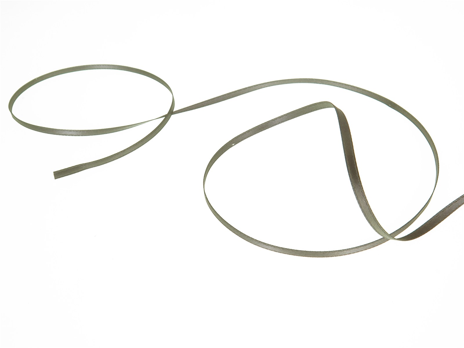 Double Face Satin Ribbon - Plain - 43 Elephant - 3 mm