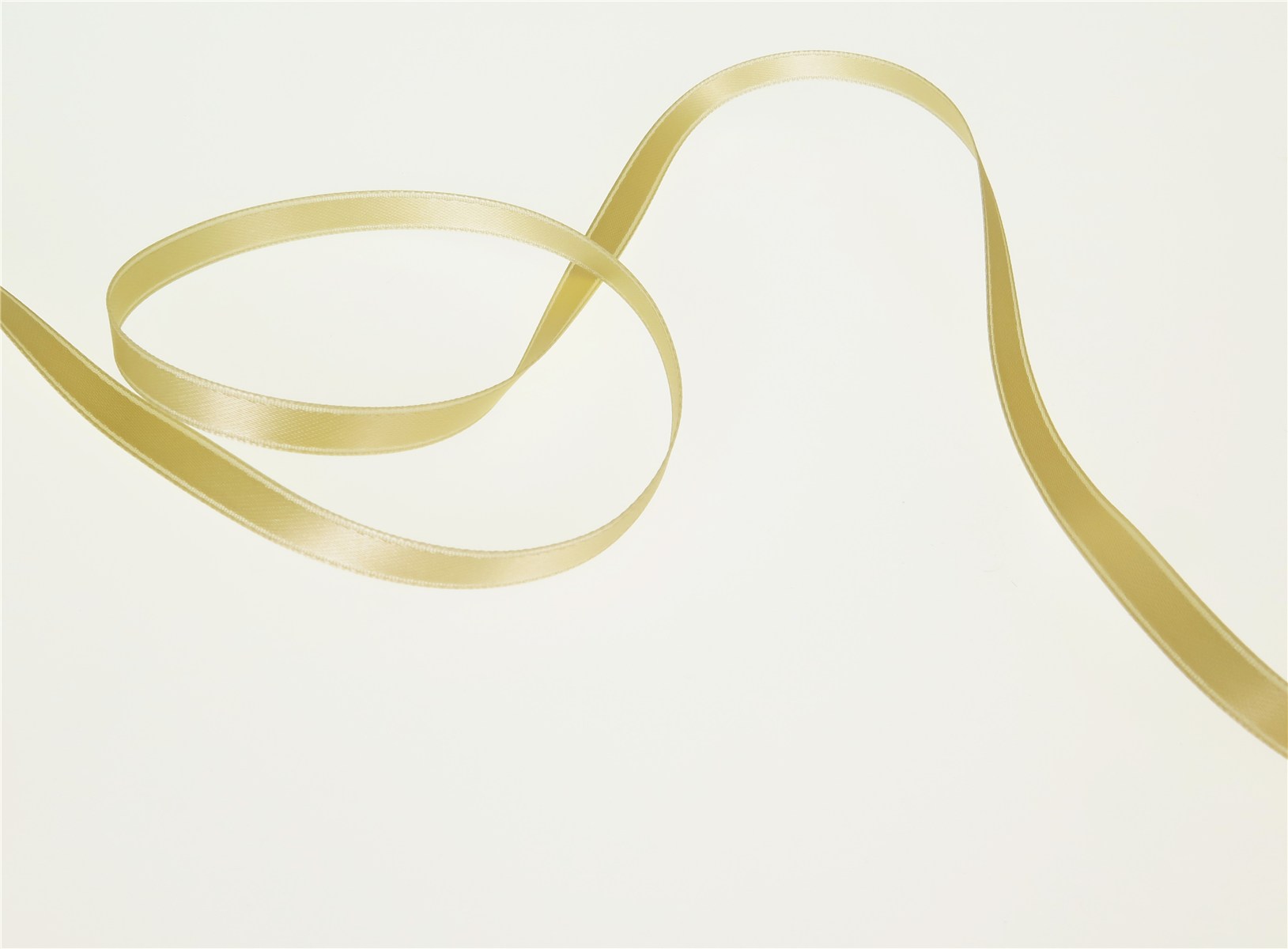 Double Face Satin Ribbon - Plain - 614 White Coffee - 6 mm