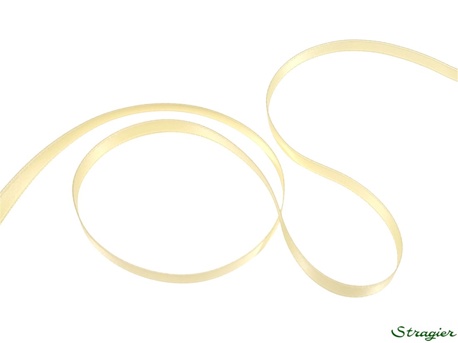 Ruban Satin double face - uni - 07 Banane - 6 mm